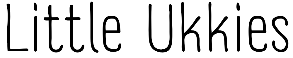 Little Ukkies, logo tekst zwart
